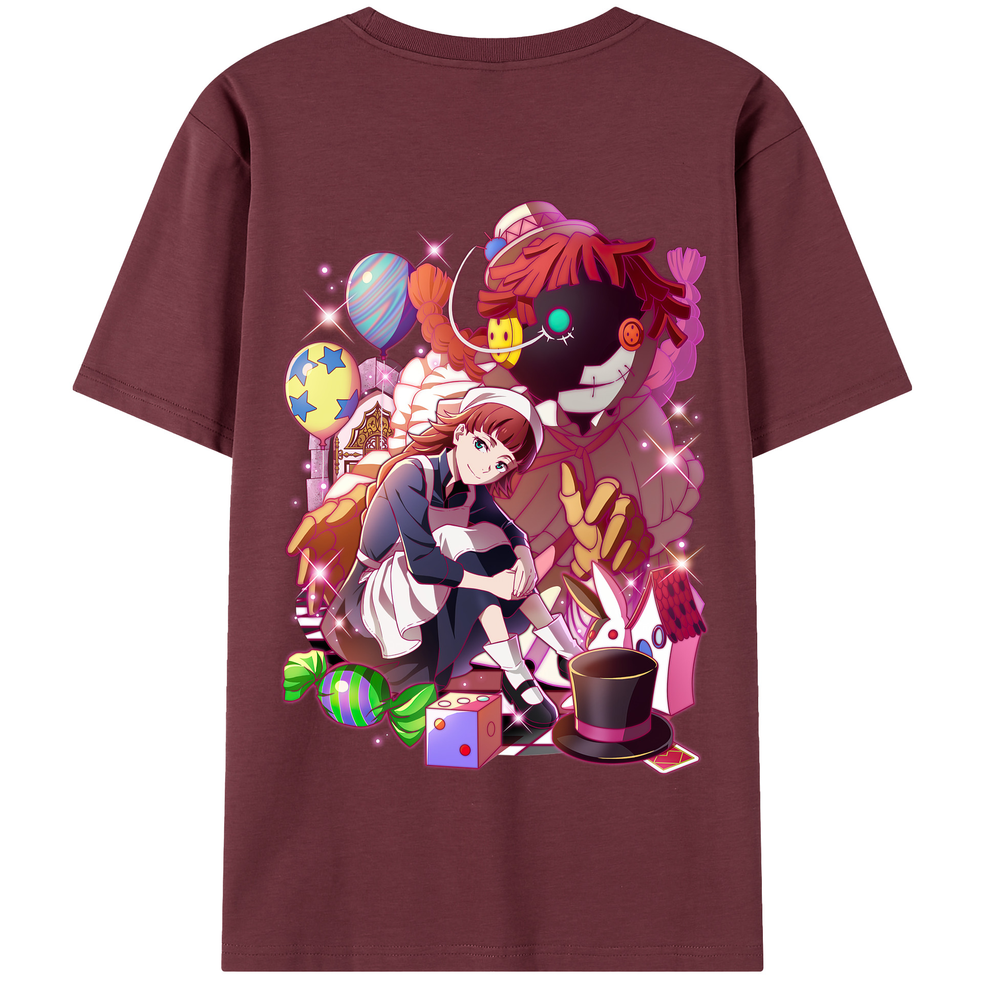 （画像用） 文豪ストレイドッグス Bungo Stray Dogs 綿100％半袖Tシャツ（背面プリント）
